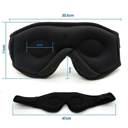 Mask for Sleep Headphones Bluetooth 3D Eye Mask Music Play Sleeping Headphones with Built-In HD Speaker